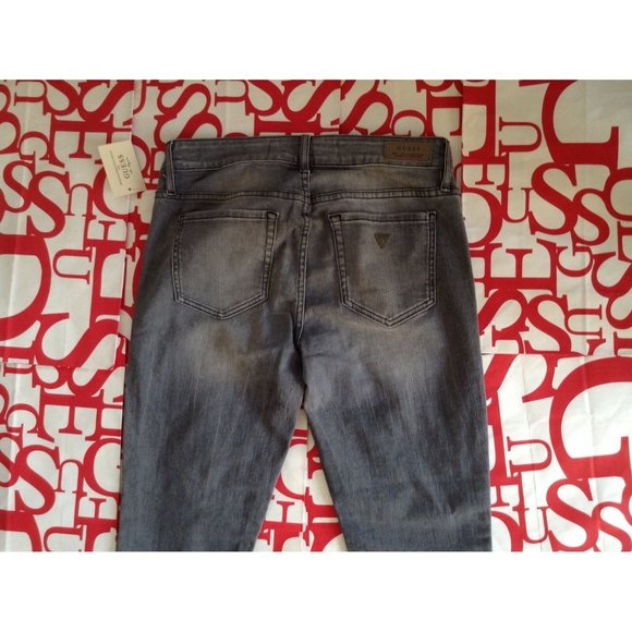 Guess Power Curvy Skinny Mid Rise Jeans Whirlwind Wash Regular Inseam Size 24 - Picture 4 of 12